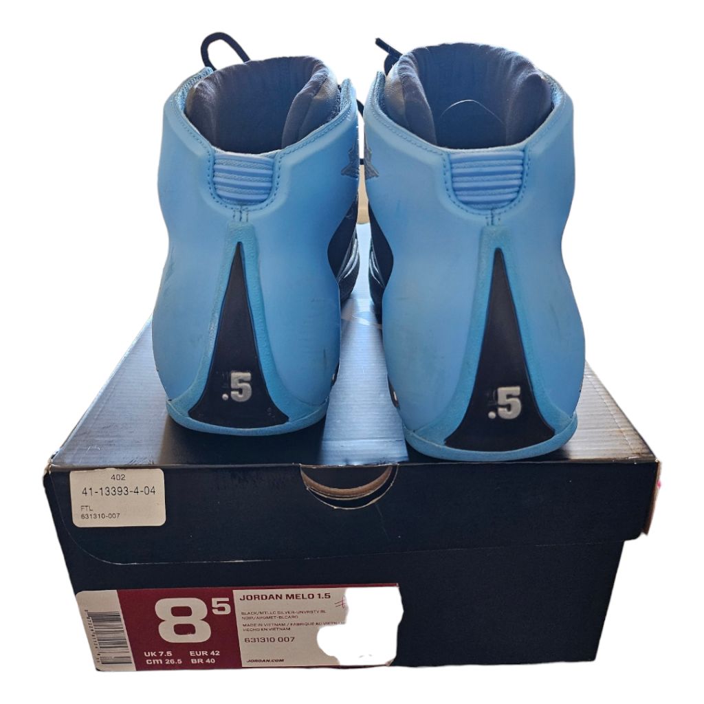 Nike Jordan Melo 1.5 Basketball Shoes - Blue/Black - Size 8.5