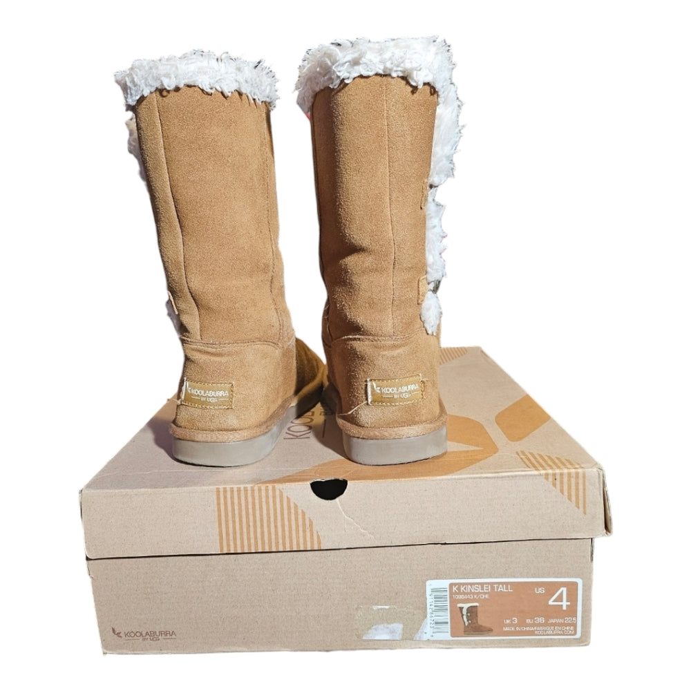 Koolaburra by UGG K Kinslei Tall Brown Suede Boots w/ Box Size US 4/EU 36