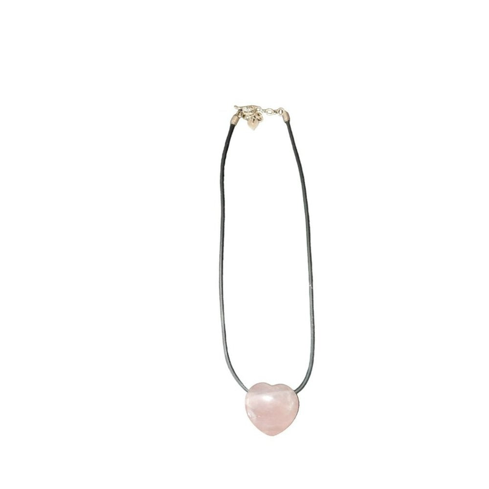 Jay King Designs Pink Quartz Heart Necklace