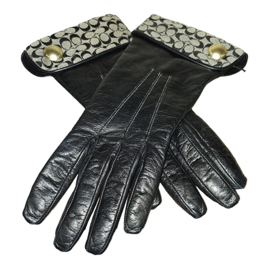 Coach 100% Cashmere Signature Logo Gloves